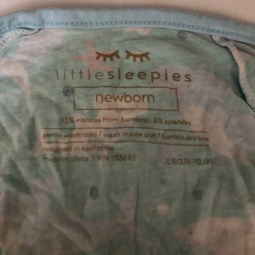 Little Sleepies Shark Soiree Bamboo Zippy Newborn